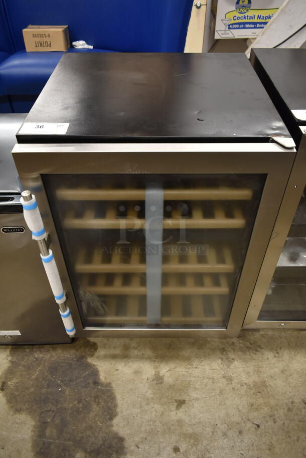 BRAND NEW SCRATCH AND DENT! Avanti WCF43S3SD 43 Bottle Designer Series Dual-Zone Wine Cooler Merchandiser. 115 Volts, 1 Phase. Tested and Working!