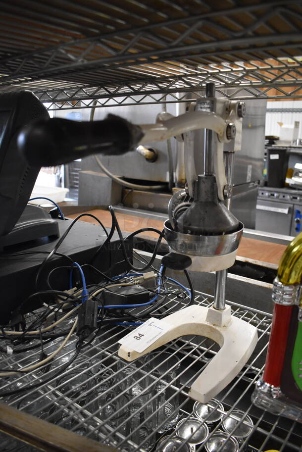 Metal Countertop Manual Juicer. 7x16x17 - Image 1 of 3