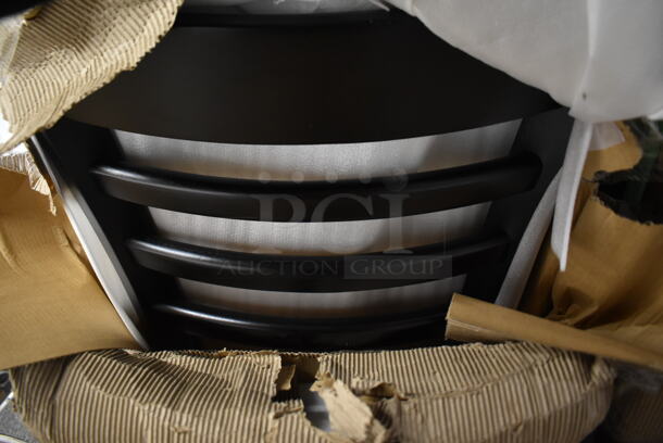 16 BRAND NEW! Lancaster Table & Seating 164CLADBLKFR Black Finish Ladder Back Chair with Vinyl Padded Seat - Detached. 16 Times Your Bid! - Image 6 of 6