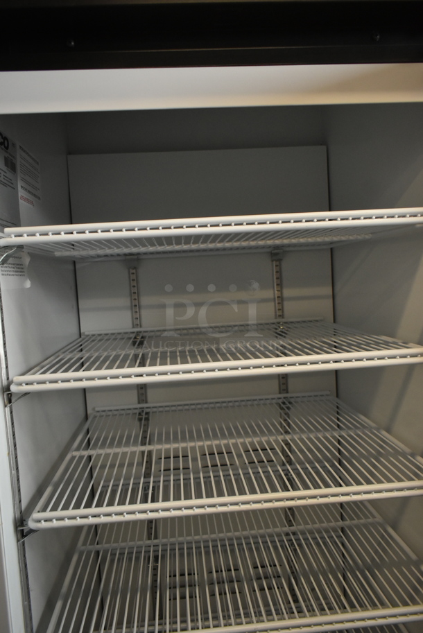 2019 Habco SE18 Metal Commercial Single Door Reach In Cooler Merchandiser w/ Poly Coated Racks. 115 Volts, 1 Phase. Tested and Working! - Image 3 of 5