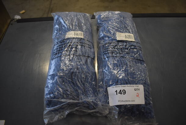 2 BRAND NEW! Winco MOP-24C Mop Heads. 6x2x17. 2 Times Your Bid!