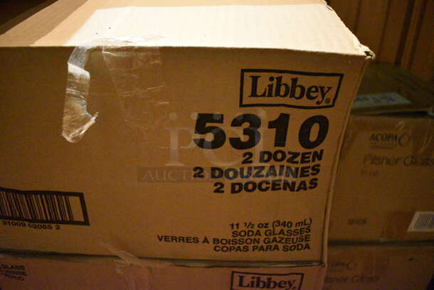 3 Boxes of 24 BRAND NEW Libbey 5310 11.5 oz Soda Glasses. 3x3x7. 3 Times Your Bid! (bar) - Image 4 of 5