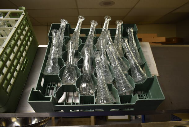 ALL ONE MONEY! Lot of 2 Dish Caddies w/ Contents; Cups and Vases. (dish room) - Image 2 of 3