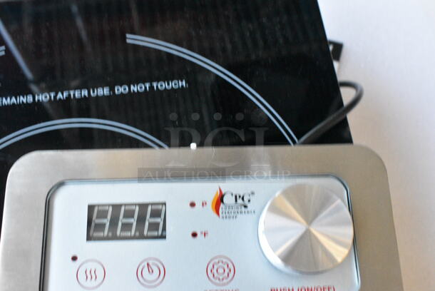 BRAND NEW SCRATCH AND DENT! 2023 Cooking Performance Group CPG 351IDCPG19A Stainless Steel Single Burner Induction Range.  - Image 4 of 5