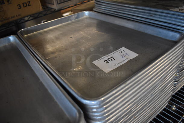 24 Metal Half Size Baking Pans. 13x18x1. 24 Times Your Bid! - Image 2 of 3