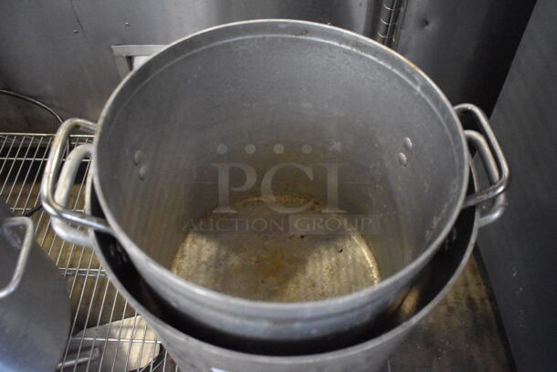 2 Various Metal Stock Pots. Includes 16x12x12.5. 2 Times Your Bid! - Image 5 of 6