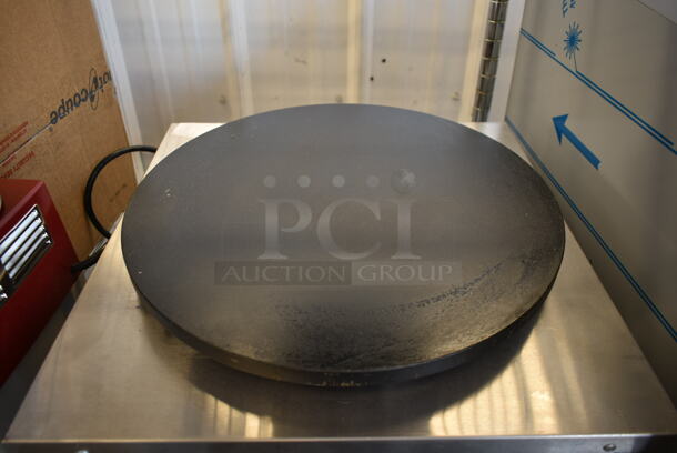 BRAND NEW SCRATCH AND DENT! 2023 Carnival King 382TCM16A Stainless Steel Commercial Countertop Crepe Maker. 120 Volts, 1 Phase. Tested and Working! - Image 4 of 5