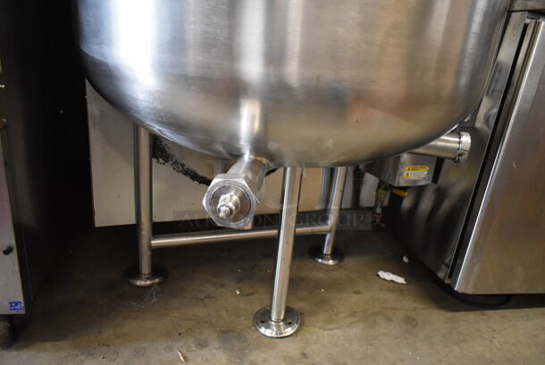 2015 Cleveland KGL-80 Stainless Steel Commercial Floor Style 80 Gallon Steam Kettle.  - Image 2 of 6