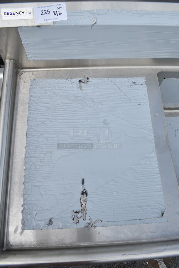 BRAND NEW SCRATCH AND DENT! Regency Spec Line Stainless Steel Single Bay Sink w/ Dual Drain Boards. No Legs.  - Image 6 of 7