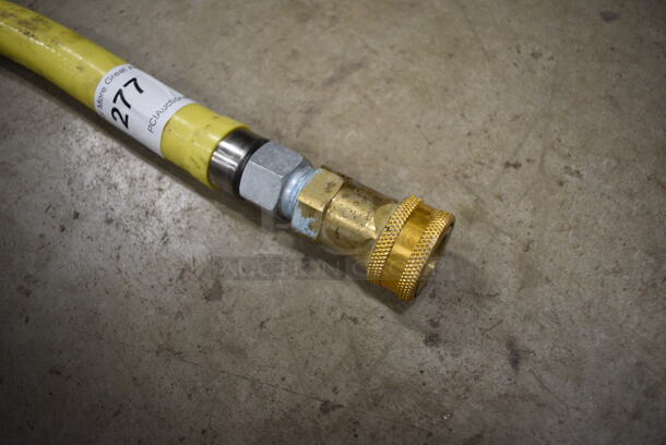 Yellow Gas Hose. 38" - Image 2 of 3