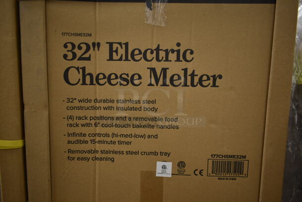 PALLET LOT of 6 BRAND NEW SCRATCH AND DENT! Avantco 177CHSME32M Stainless Steel Commercial Countertop Electric Powered 32" Cheese Melter. 208/240 Volts. Stock Picture Used as Gallery. 6 Times Your Bid! - Image 3 of 5