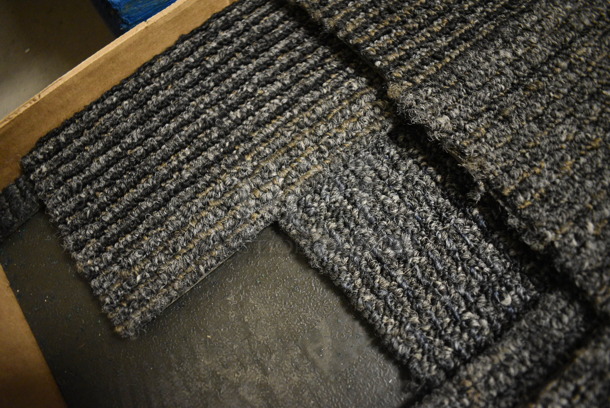 ALL ONE MONEY! Roughly 7 Pieces of Blue/Gray/Black Carpet Squares - Image 2 of 4