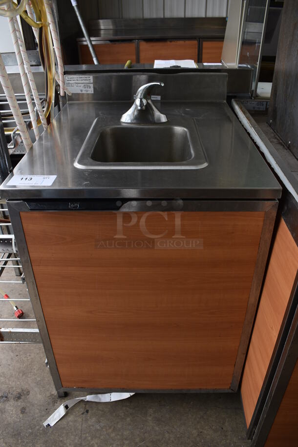 Duke Model SUB-PS-24-CM Stainless Steel Commercial Counter w/ Sink Bay, Faucet and Handle. 24x30x40 - Image 1 of 6