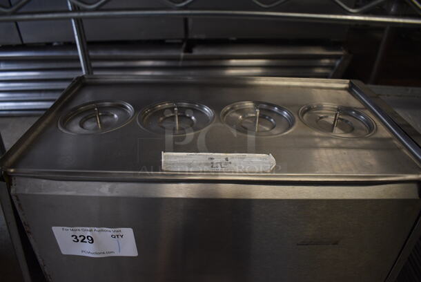 Crathco Model E47/E49-3 Stainless Steel Commercial Countertop Refrigerated Beverage Machine. Missing Hoppers. 115 Volts, 1 Phase. 20x11x13. Tested and Working! - Image 3 of 4