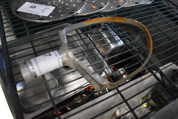 Metal Commercial Pastry Whipper Attachment for Mixer. 7.5x3x12 - Image 2 of 4