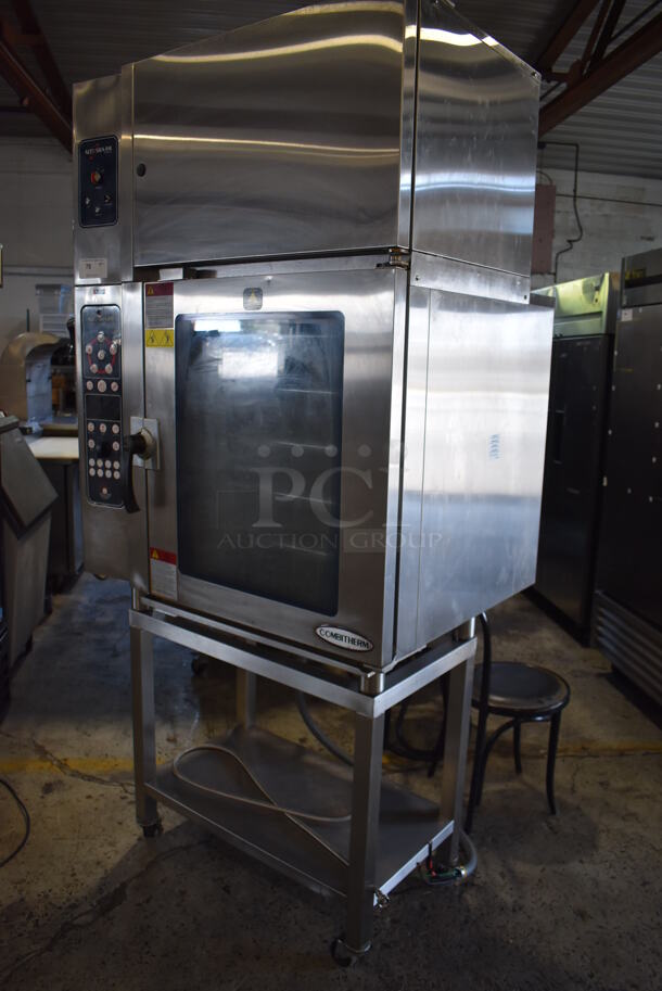2013 Alto Shaam 10.10 ESVH Stainless Steel Commercial Electric Powered Combi Convection Oven w/ Ventless Hood and Equipment Stand on Commercial Casters. 208-240 Volts, 3 Phase. - Image 3 of 11