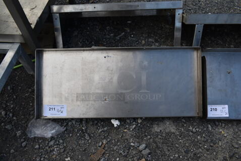 Stainless Steel Wall Mount Shelf.