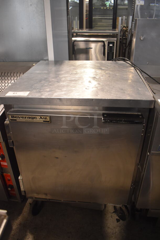 Beverage-Air Commercial Stainless Steel Undercounter Cooler on Commercial Casters. 115V Tested And Powers On But Does Not Get Cold