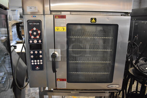 2013 Alto Shaam 10.10 ESVH Stainless Steel Commercial Electric Powered Combi Convection Oven w/ Ventless Hood and Equipment Stand on Commercial Casters. 208-240 Volts, 3 Phase. - Image 3 of 11