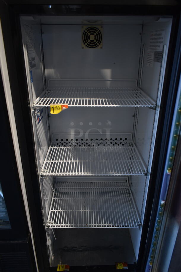 IDW G4-H0234B Metal Commercial Single Door Mini Cooler Merchandiser w/ Poly Coated Racks. 115 Volts, 1 Phase. Tested and Working! - Image 3 of 4