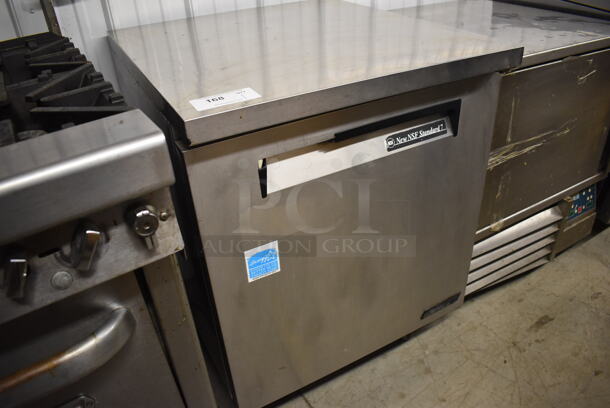 Turbo Air TUR-28SD Stainless Steel Commercial Single Door Undercounter Cooler on Commercial Casters. 115 Volts, 1 Phase. 27.5x30x37. Tested and Powers On But Does Not Get Cold - Image 2 of 5