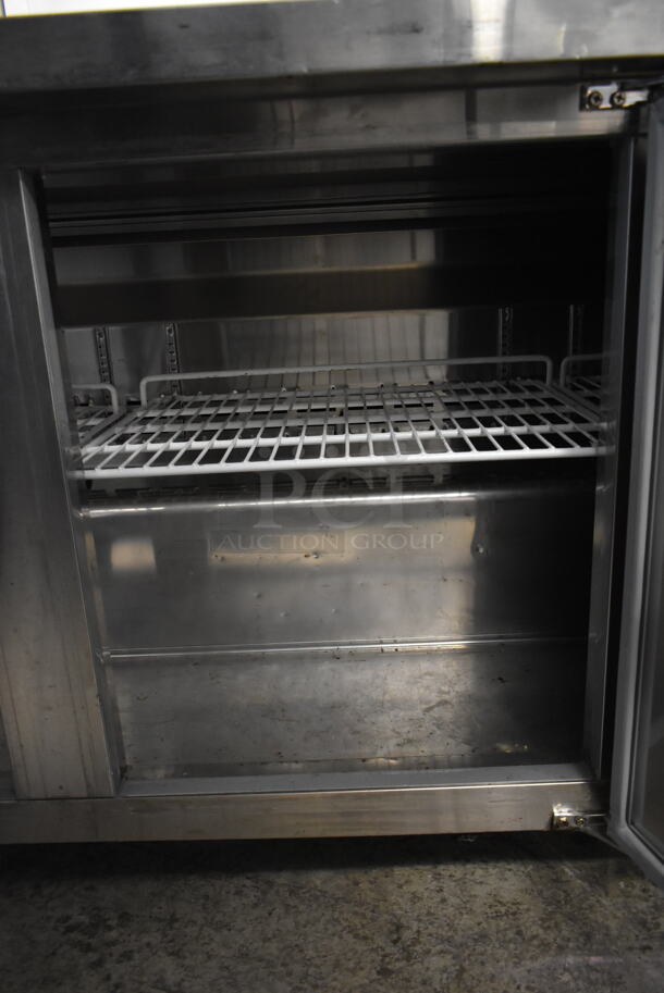 Avantco 178TUC72R Stainless Steel Commercial 3 Door Undercounter Cooler on Commercial Casters. 115 Volts, 1 Phase. Tested and Powers On But Does Not Get Cold - Image 6 of 8
