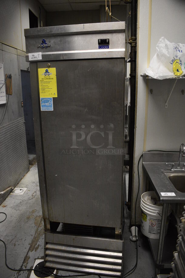 Jimex JFD-23R Stainless Steel Commercial Single Door Reach In Cooler on Commercial Casters. Unit Does Not Work. 115 Volts, 1 Phase. 29x32.5x82. (kitchen) - Image 3 of 7