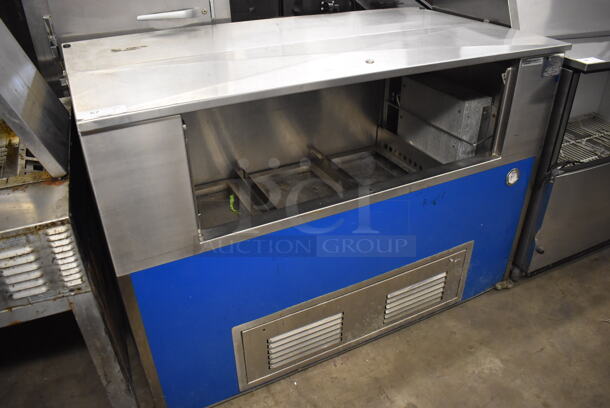 Colorpoint Stainless Steel Commercial Cooler. 120 Volts, 1 Phase. 61x34x43. Cannot Test Due To Missing Power Cord