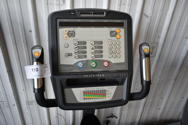 Matrix Commercial Floor Style Stationary Exercise Bicycle. Cannot Test Due TO Missing Power Cord - Image 3 of 5