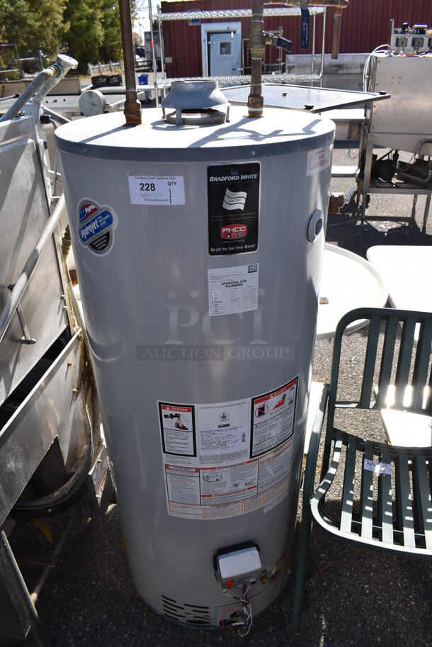 Bradford White MI75S6BN Metal Commercial Natural Gas Powered Water Heater. 27x27x72