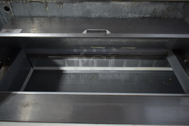 Beverage Air SPE48HC-10 Stainless Steel Commercial Sandwich Salad Prep Table Bain Marie Mega Top on Commercial Casters. 115 Volts, 1 Phase. Tested and Powers On But Does Not Get Cold - Image 2 of 7