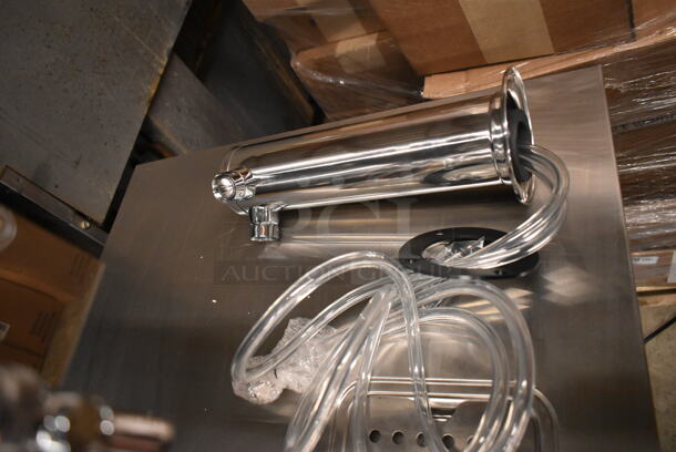 BRAND NEW SCRATCH AND DENT! 2023 Avantco 178UDD48HC Double Tap Kegerator Beer Dispenser - Black, (2) 1/2 Keg Capacity. 115 Volts, 1 Phase. Tested and Working! - Image 3 of 11