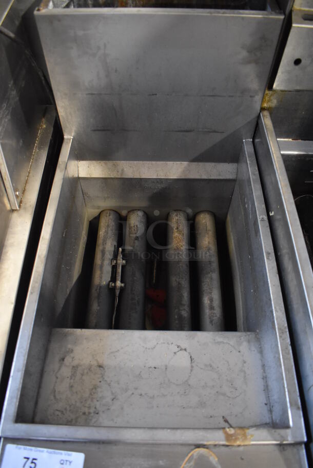 Adcraft Stainless Steel Commercial Floor Style Natural Gas Powered Deep Fat Fryer. 16x32x48 - Image 4 of 6
