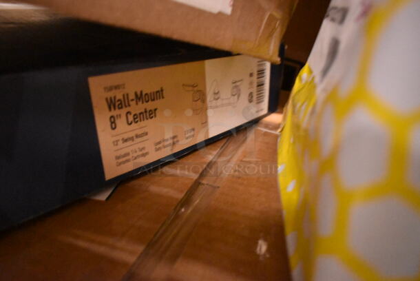 PALLET LOT of 27 BRAND NEW Boxes Including 3 Box Lancaster Table 164TCOLROD25 Lancaster Table & Seating 25 3/16" Standard Height Table Base Column and Rod, Waterloo 8" Center Faucet, 433NHTBIO EcoChoice 1/6 Standard Size Biodegradable Standard-Duty Plastic T-Shirt Bag - 500/Case, 2 Box Choice Medium Weight Cutlery Kits, 127PL2 Choice PET Plastic Lid for 1.5 to 2.5 oz. Souffle Cup / Portion Cup - 2500/Case, M1017-2X Malt Impact ProMax M1017-2XL White Microporous Zipper Front Long Sleeve Coveralls with Elastic Wrists and Ankles - 2XL, 3511470672 Cooking Performance Group 3511470672 U Type Burner Assembly CBL / CBL Countertop Charbroilers and G / GT Countertop Griddles, 129MCS28B Choice Black Rectangular Heavy Weight Container, 2 Box 130HSBK1M Visions Black Heavy Weight Plastic Teaspoon - Case of 1000, 500CC9 Choice 9 oz. Clear PET Customizable Plastic Squat Cold Cup - 1000/Case, 750DI1145SD 10" x 14" x 5" 18 Gauge Stainless Steel One Compartment Drop-In Sink. 27 Times Your Bid! - Image 3 of 12