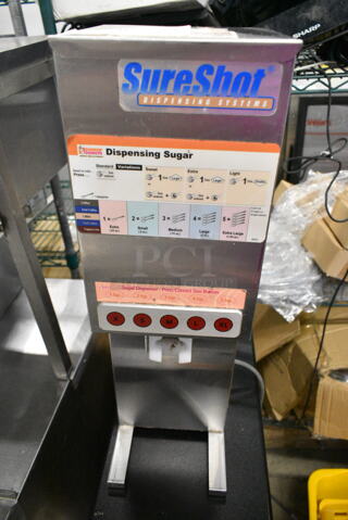SureShot AC6.E Stainless Steel Commercial Countertop Sugar Dispenser. 120 Volts, 1 Phase. 