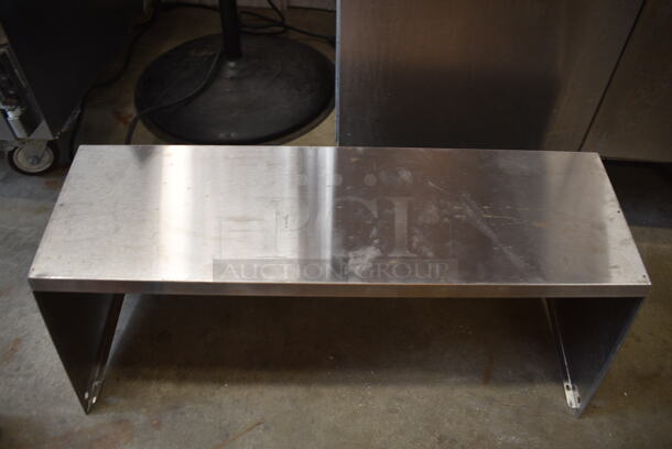 2 Stainless Steel Items; Wall Mount Shelf and Sandwich Board Lid Back. 42x12x13, 28x11x9. 2 Times Your Bid! - Image 4 of 5