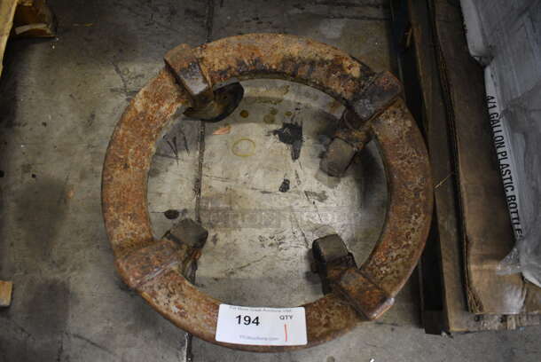 Metal Commercial Mixing Bowl Dolly on Commercial Casters. 16.5x16.5x7 - Image 3 of 4