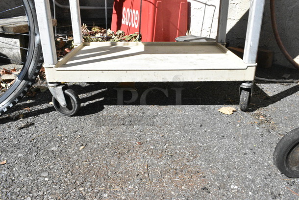 Poly 3 Tier Cart on Commercial Casters. (out back) - Image 2 of 2