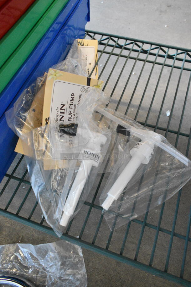 5 BRAND NEW SCRATCH AND DENT! Items Including Regency 600FGNZ610 6" Long Swivel Gooseneck Spout with 2 GPM Aerator, 407SKMRMAN11 Choice 11" Stainless Steel Wok Skimmer, 554TRNSD94 Backyard Pro 9" x 4" High Heat Solid Turner with Black Handle, 407TOMCSS12 Choice Tomato Corer with Stainless Steel Handle - 12/Pack, Monin Pumps. 5 Times Your Bid!  - Image 11 of 12