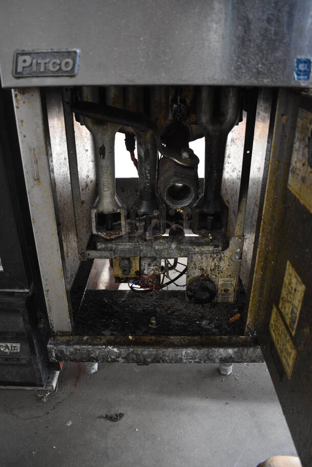 Pitco Frialator Stainless Steel Commercial Floor Style Gas Powered Deep Fat Fryer. 105,000 BTU. 15.5x30x47 - Image 4 of 5