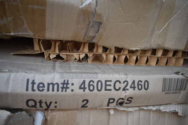 Box of 2 BRAND NEW SCRATCH AND DENT! Regency 460EC2460 24" x 60" NSF Chrome Wire Shelf. May Be Missing Pieces.  - Image 3 of 3
