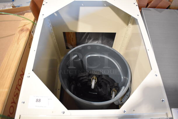 BRAND NEW! Royston 60015379-012 Metal Single Door Cabinet w/ Trash Can and Dolly. 24x29x35 - Image 5 of 6