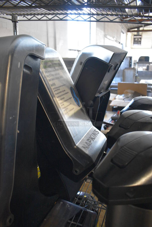 5 Tork Xpressnap Clear and Black Poly Countertop Napkin Dispensers. 8x12x23. 5 Times Your Bid! - Image 3 of 3