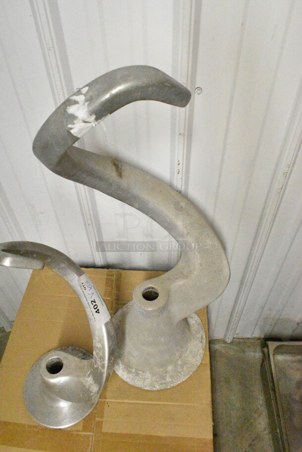 2 Metal Commercial Dough Hook Attachment for Hobart Mixer Including V140 140 Quart. Includes 8x9x20. 2 Times Your Bid!  - Image 3 of 8