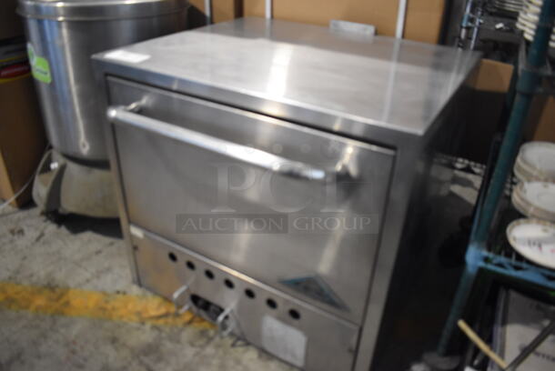 Prince Castle Stainless Steel Commercial Countertop Natural Gas Powered Pizza Oven w/ 2 Cooking Stones. 31x31x29 - Image 2 of 7