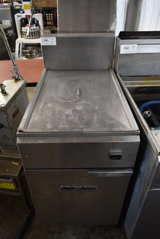 Imperial IFS-75 Stainless Steel Commercial Floor Style Electric Powered 75 Pound Capacity Deep Fat Fryer. 208/240 Volts, 3 Phase.