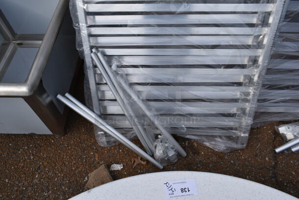 Metal Commercial Pan Transport Rack w/ Clear Poly Cover. - Image 3 of 3