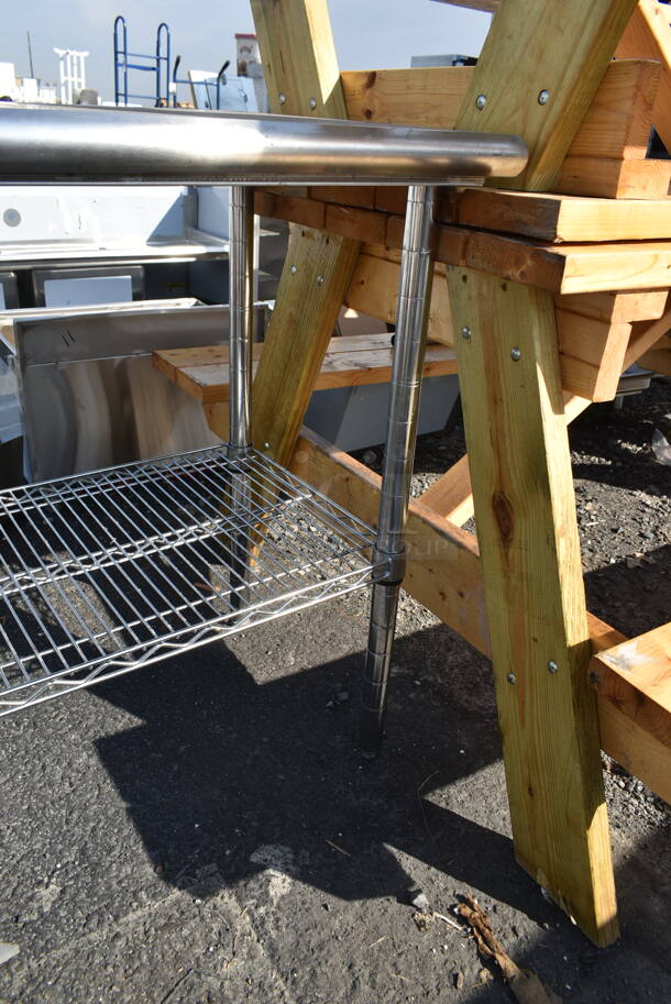 Stainless Steel Table w/ Wire Under Shelf. - Image 4 of 4