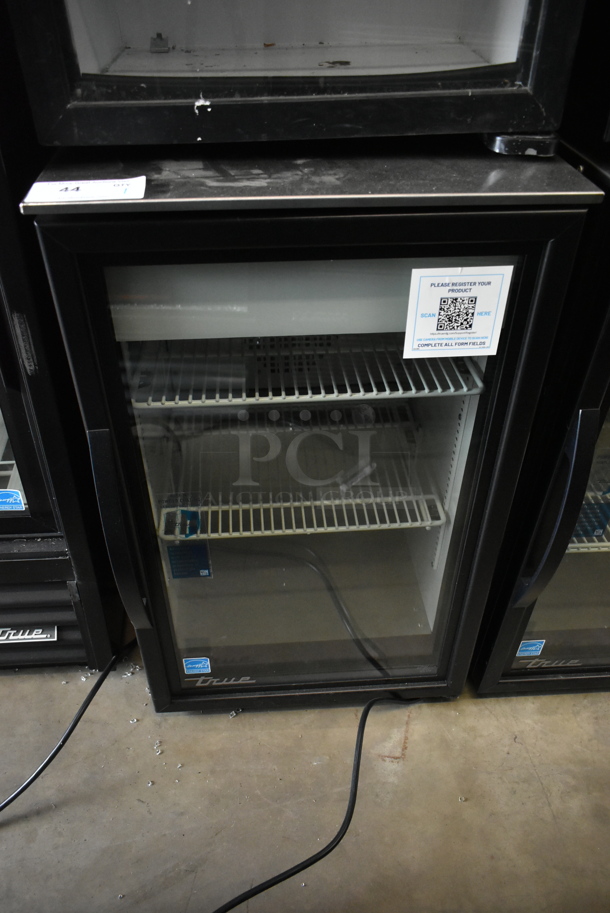 2024 True GDM-06-34-HC Metal Commercial Single Door Mini Cooler Merchandiser w/ Poly Coated Racks. 115 Volts, 1 Phase. Tested and Working!