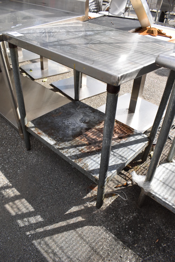 Stainless Steel Table w/ Under Shelf. 32x24x34.5 - Image 2 of 3